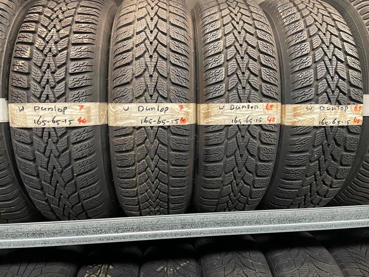 165-65-15 Dunlop Winterbanden 7mm Incl Montage 165 65 15, Auto-onderdelen, Banden en Velgen, 15 inch, Winterbanden, 165 mm, Personenwagen