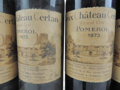 1973 Château Vieux Chateau Certan - Pomerol - 6 Flessen, Verzamelen, Wijnen