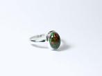 Zwarte Chalama Opal Ring/cabochon/nieuw- 3 g - (1), Verzamelen, Mineralen en Fossielen