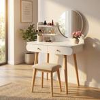 Kaptafel Met Spiegel | MDF/Grenen | OP=OP, Ophalen of Verzenden, Nieuw, Modern