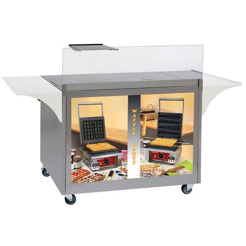 Mobiel R.v.s. Meubel Voor Wafels, Set Van 4 Wielen, Zakelijke goederen, Horeca | Keukenapparatuur, Nieuw in verpakking, Ophalen of Verzenden