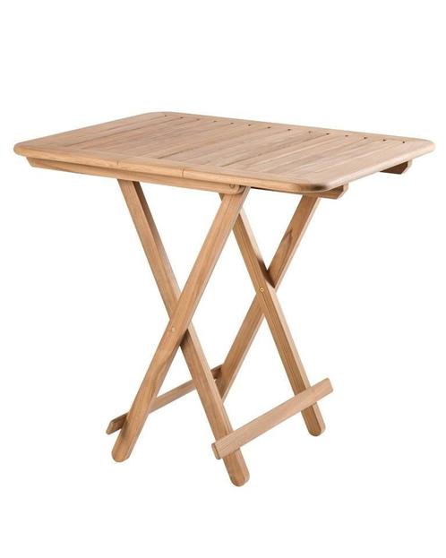 Inklapbare Teaktafel Brest 76/60x60cm, Watersport en Boten, Bootonderdelen, Nieuw, Zeilboot of Motorboot, Ophalen of Verzenden