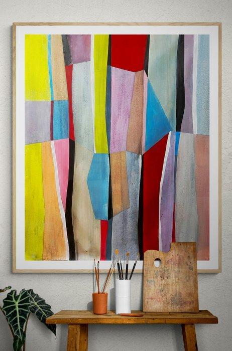 J. DELGALLO - Jazzy. XL. ( NO Reserve ), Antiek en Kunst, Kunst | Schilderijen | Modern