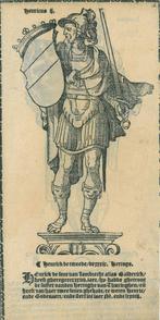 Portrait of Henry II, Count of Louvain, Antiek en Kunst, Kunst | Etsen en Gravures