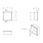 Inbouwnis Wiesbaden Demis 30x30x14cm Betegelbaar RVS, Ophalen of Verzenden, Nieuw