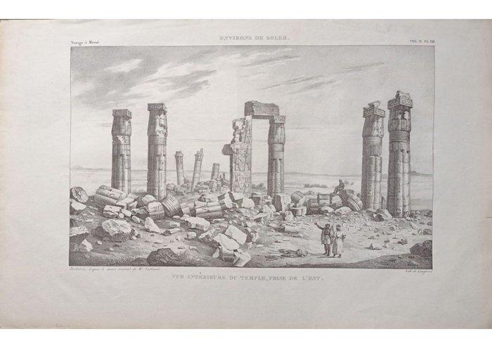 Luxor, Egypt - Binnenzicht van de tempel, oostelijke ingang,, Boeken, Atlassen en Landkaarten