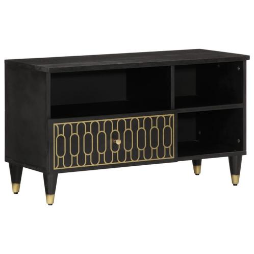 vidaXL Tv-meubel 80x33x46 cm massief mangohout, Huis en Inrichting, Kasten | Televisiemeubels, Nieuw, Overige houtsoorten, Verzenden