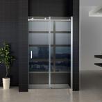 Schuifdeur Tweedelig BWS Hayes 140x195 cm Helder Glas, Ophalen of Verzenden, Nieuw, Chroom, Douche