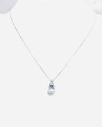 Ketting met hanger - 18 karaat Witgoud - 3.59ct. tw.