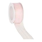 Lint Organza OUDRoze 38 mm draad /rol 20m Lint Organza Rose, Ophalen of Verzenden, Nieuw