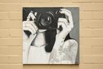 Monochroom Portret Schilderij – &quot;De Fotograaf&quot;, Ophalen of Verzenden
