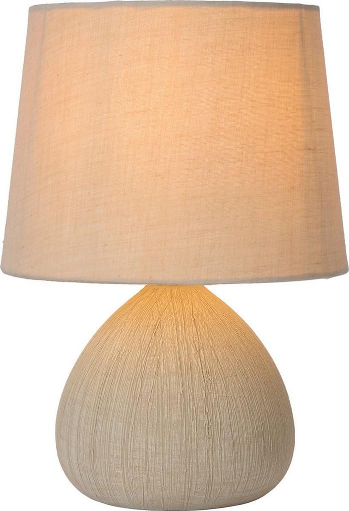 Lucide RAMZI - Tafellamp - Ø 18 cm - 1xE14 - Beige - Japandi, Huis en Inrichting, Lampen | Tafellampen, Zo goed als nieuw, Ophalen of Verzenden