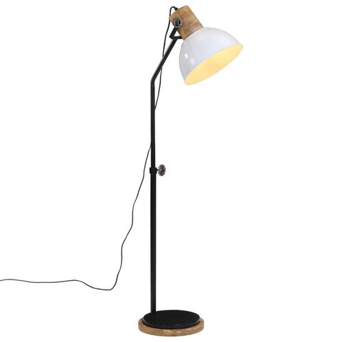 vidaXL Vloerlamp 25 W E27 30x30x100-150 cm wit, Huis en Inrichting, Lampen | Overige, Nieuw, Verzenden