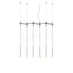 Vibia Algorithm Pendel inbouwarmatuur LED 6-lichts, grafiet, Verzenden, Nieuw