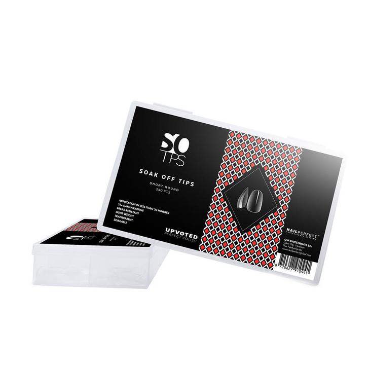 Upvoted  Soak Off Tips  Short Round  240 pcs, Sieraden, Tassen en Uiterlijk, Uiterlijk | Haarverzorging, Nieuw, Verzenden