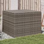 vidaXL Tuinbox 291 L poly rattan grijs, Verzenden, Nieuw