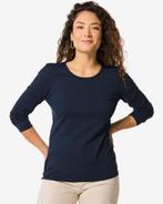 HEMA Dames basic t-shirt donkerblauw 2 voor 24.99, Verzenden, Nieuw