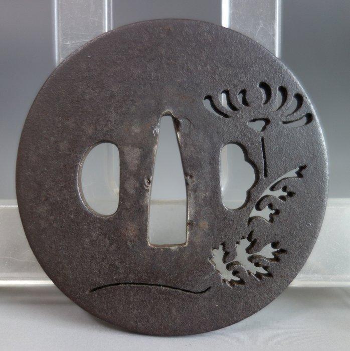 Kiku bloem klein opengewerkt - IJzer (gegoten/gesmeed) -, Antiek en Kunst, Antiek | Overige Antiek