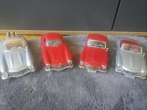 Bburago, Ertl 1:18 - Model sportwagen (4) - Mercedes 300 SL, Hobby en Vrije tijd, Modelauto's | 1:5 tot 1:12