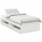 vidaXL Slaapbank met matras 80x200 cm massief grenenhout wit, Eenpersoons, Verzenden, Wit, Nieuw
