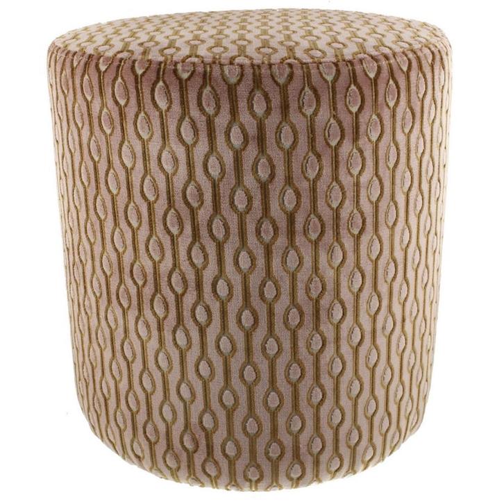 Poef Claudi Leonardo Rose - Ø 42x48cm, Huis en Inrichting, Slaapkamer | Nachtkastjes