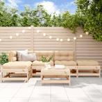 vidaXL 6-delige Loungeset massief grenenhout, Verzenden, Nieuw, 6 zitplaatsen, Loungeset