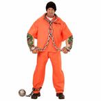 Oranje gevangenis kostuum met tattoos, Nieuw, Ophalen of Verzenden