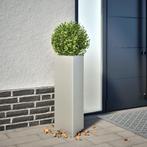 vidaXL Plantenbakken 2 st driehoek 30x26x75 cm roestvrij, Verzenden, Nieuw, Metaal