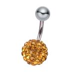 Fako Bijoux® - Navelpiercing - Disco Dots - Goud, Verzenden, Nieuw