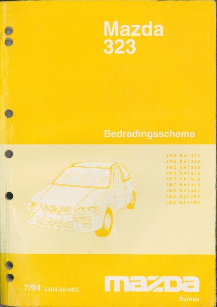 1994 Mazda 323 bedradingsschema werkplaatshandboek, Auto diversen, Handleidingen en Instructieboekjes, Verzenden