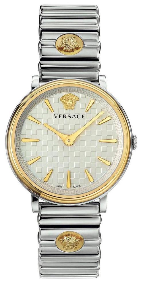 Versace VE8101419 V-Circle dames horloge 38 mm, Sieraden, Tassen en Uiterlijk, Horloges | Dames, Staal, Nieuw, Staal, Overige merken