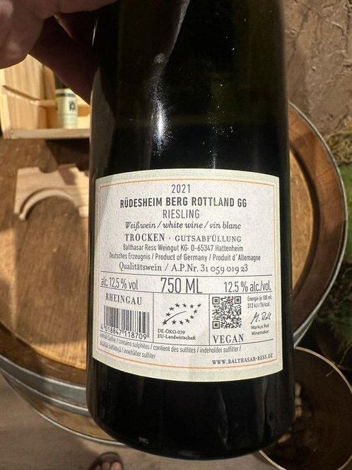 2021 Balthasar Ress Riesling Berg Rottland - Rheingau, Verzamelen, Wijnen