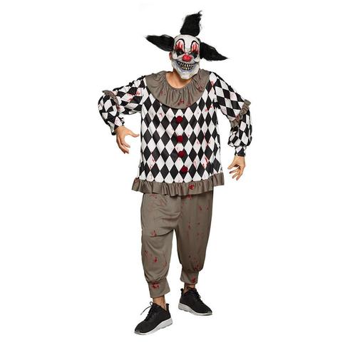 Halloween Clown Kostuum Wit Zwart M/L, Hobby en Vrije tijd, Feestartikelen, Nieuw, Verzenden