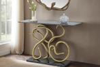 Extravagante consoletafel WILDLIFE SNAKE 115 cm zwart goud, Huis en Inrichting, Tafels | Sidetables, Ophalen of Verzenden, Nieuw