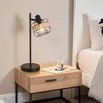 lux.pro Tafellamp Shields bureaulamp E14 zwart en beige, Huis en Inrichting, Lampen | Tafellampen, Nieuw, Verzenden