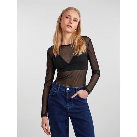 pieces Shirt met lange mouwen PCNINNI LS MESH TOP NOOS BC, Kleding | Dames, T-shirts, Nieuw, Verzenden