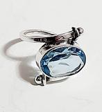 Zonder Minimumprijs - Ring Zilver Aquamarijn - Aquamarijn, Sieraden, Tassen en Uiterlijk, Antieke sieraden