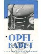 1938 OPEL KADETT BROCHURE NEDERLANDS, Nieuw, Opel, Author