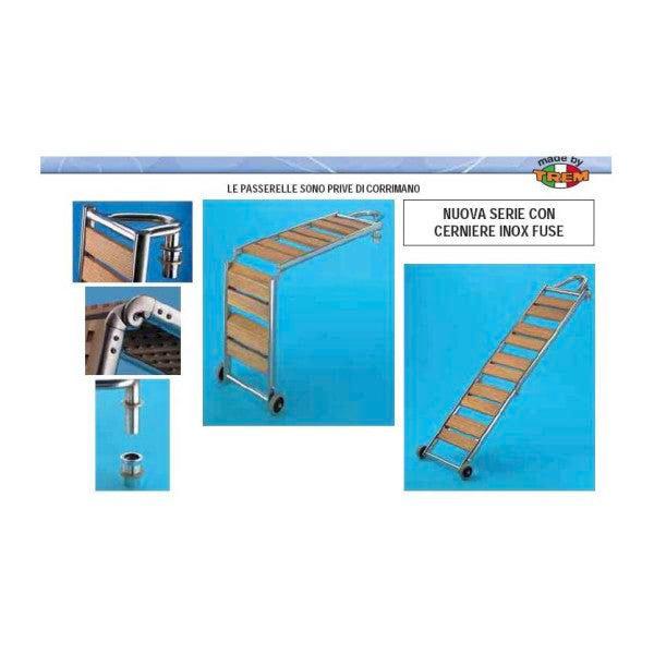 Bieden: Trem foldable stainless steel 2.2 M gangway - S28 3, Watersport en Boten, Overige Watersport en Boten, Nieuw, Ophalen of Verzenden