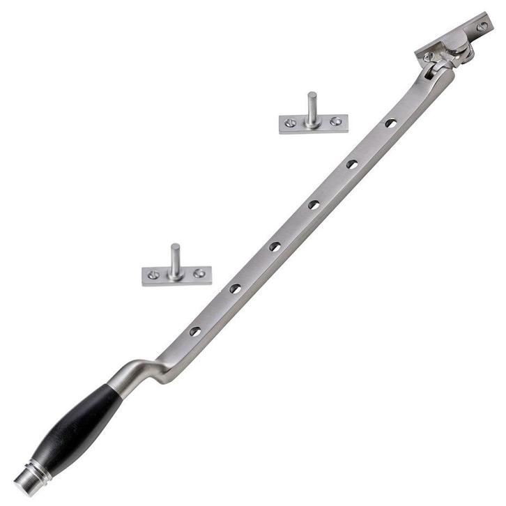 Raamuitzetter Deco in mat geborsteld  nikkel - voor venti..., Doe-het-zelf en Verbouw, Hang- en Sluitwerk, Overige typen, Nieuw