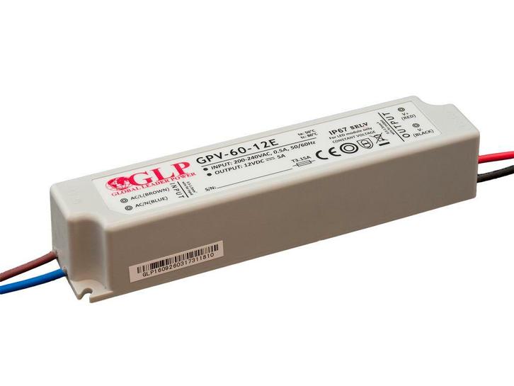 Ledvoeding - 12 volt - 5 ampère - 60 watt, Hobby en Vrije tijd, Elektronica-componenten, Verzenden