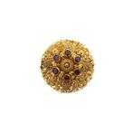 22 Krt. Gouden Oosterse hanger/broche met robijn, Ophalen of Verzenden, Gebruikt, Goud, Overige merken