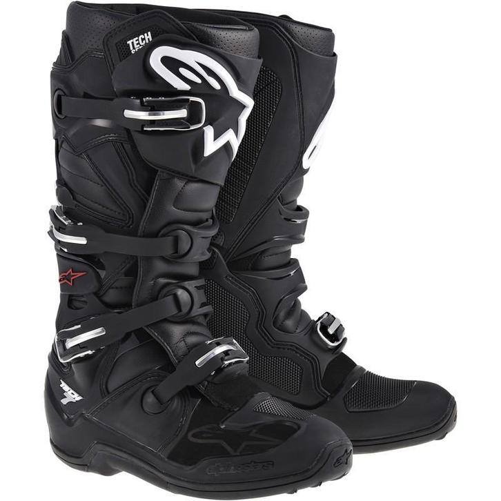 Crosslaarzen Alpinestars Tech 7 Zwart - MAAT 48, Motoren, Kleding | Motorkleding, Nieuw met kaartje, Laarzen, Verzenden
