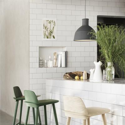 Muuto Unfold hanglamp (nieuw) Grey 3x Light grey 1x, Huis en Inrichting, Lampen | Hanglampen, Nieuw, Kunststof, Minder dan 50 cm