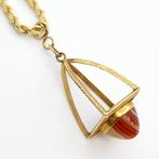Halsketting - 18 karaat Geel goud - 4.50ct. tw. Quartz, Sieraden, Tassen en Uiterlijk, Kettingen, Nieuw