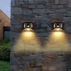 Solar wandlamp Glare - Downlight met bewegingssensor - Zwart, Nieuw, Zonne-energie, 50 tot 250 watt, Rvs