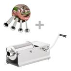 GGM Gastro | Handmatige worstvuller - 5 liter - RVS - incl., Verzenden, Nieuw in verpakking, RVS Meubilair