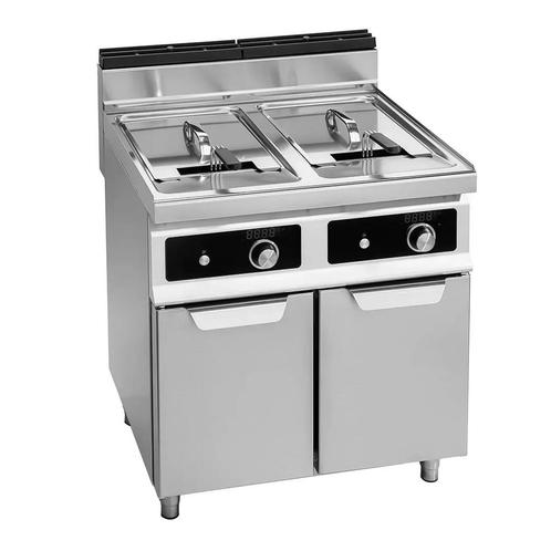 GGM Gastro | Dubbele elektrische friteuse - 18+18 liter - 27, Zakelijke goederen, Horeca | Keukenapparatuur, Nieuw in verpakking
