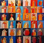 Christian Jodin (1970) - Red and gold coffee pots, Antiek en Kunst