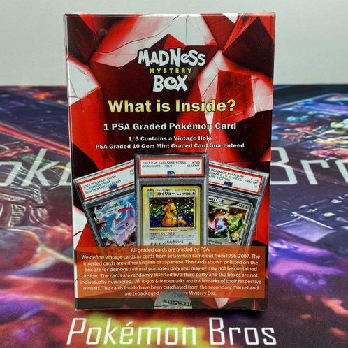 Pokémon Box - Madness Mystery Box PSA 10 - Graded Card, Hobby en Vrije tijd, Verzamelkaartspellen | Pokémon